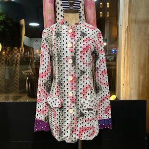 Custo Barcelona Tie Dye Eyelet Midi Jacket
